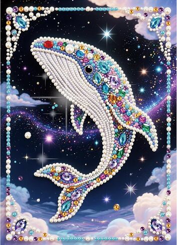 antor DIY Pearl Diamond Painting Kit Cat Design, Pearl Diamond Art Kits for Adults and Beginners, Crystal Gem Wall Art Home Decor, 11.81×15.75 Inch in Saudi Arabia