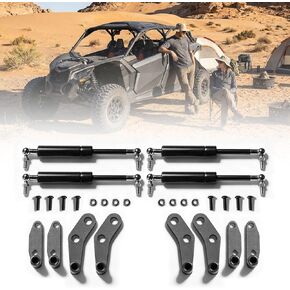 مجموعة أدوات فتح الأبواب X3، دعامات صدمات الأبواب المصنوعة من الألومنيوم لملحقات Can Am Maverick X3 وMax 2017-2025، أبواب أمامية وخلفية، أسود، قطعتان in Kuwait