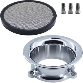 Aluminum Air Filter Velocity Stack for CV40 Carburetor Harly Davidson Dyna/Sportster 883 1200 /Heritage Softail/Electra Glide/Fatboy/Night Train/Dyna & FXR (SILVER) in Saudi Arabia