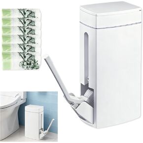 Bathroom Trash Can with Toilet,Slim Bathroom Trash Can,Toilet Brush and Holder Set,4.5 Liter / 1.2 Gallon Press Type Odor Proof rv Trash can,for Bathrooms, RVs, Small Spaces in Saudi Arabia