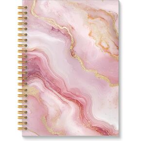 Gold and Emerald Green Marble Spiral Notebook, Modern Luxury Turquoise Liquid Marble Journal, Abstract Green Crack Veins Texture Aesthetic Journal Notebook, 5.5x8.3 Inch in Saudi Arabia