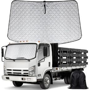 Windshield Sunshade Cover Compatible with 2006-2026 Isuzu NPR, Custom Fit Folding Sun Shade Protection Blocker in Saudi Arabia