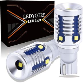 921 لمبة LED عكسية، T15 912 LED ضوء احتياطي Canbus خالي من الأخطاء 906 904 916 W16W مصابيح LED بديلة أضواء عكسية احتياطية، 6000K أبيض، غير قطبية، قطعتان in Kuwait