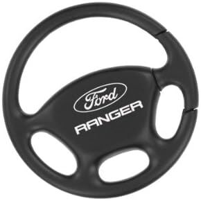 Ford License Frame Inc Ranger Black Steering Wheel Key Chain Keychain Fob in Kuwait