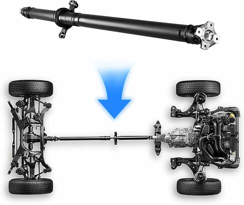62.5'' Rear Drive Shaft Prop Shaft Driveshaft Assembly Compatible with Subaru Outback 2010-2012 H4 2.5L - Rear Side; Automatic CVT Transmission,OE# 27111AJ11A, 27111AJ11B, 27111AJ11C in Saudi Arabia