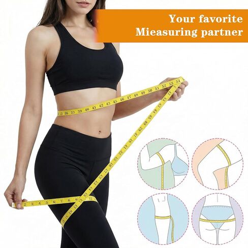 10 Pcs Soft Tape Measure for Body Measurements, 5-Color Flexible Measuring Tape for Body, Cinta Metrica para El Cuerpo for Tailoring Sewing and Bodys Measurements in Saudi Arabia