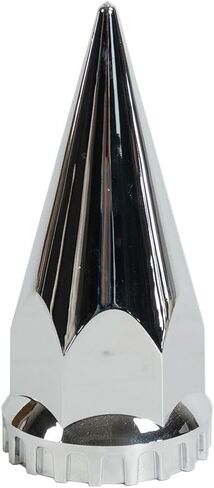 JESONN 20 PCS 33mm Chrome ABS Plastic Pointed Screw on Lug Nut Covers Caps with Flange for Semi Trucks (20) in Saudi Arabia