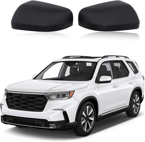 Side Door Mirror Cover Compatible with Honda Pilot 2023-2026/ Honda Passport 2026 Accessories, Car Outside Rear View Mirror Housing Protector Cover Cap Trim ABS 2PCS (Glossy Black) in Kuwait