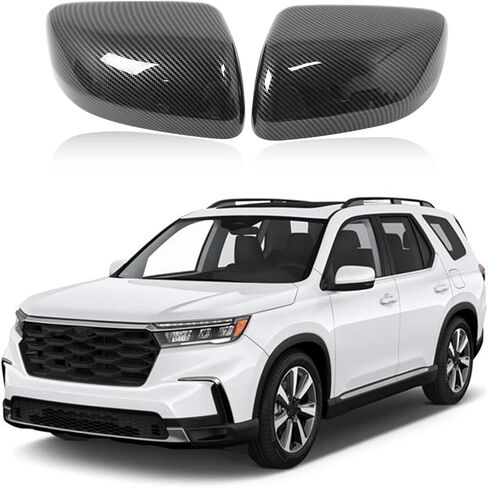 Side Door Mirror Cover Compatible with Honda Pilot 2023-2026/ Honda Passport 2026 Accessories, Car Outside Rear View Mirror Housing Protector Cover Cap Trim ABS 2PCS (Glossy Black) in Kuwait