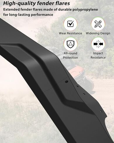 Fender Flares for Polaris Xpedition XP/XP 5/ADV/ADV 5 2024-2026 Accessories, Wide Full Coverage Front & Rear Fender Flares Mud Flaps Mud Guards Replace #2890638 in Saudi Arabia