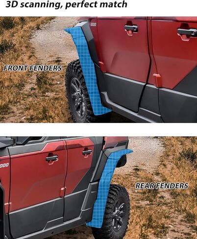 Fender Flares for Polaris Xpedition XP/XP 5/ADV/ADV 5 2024-2026 Accessories, Wide Full Coverage Front & Rear Fender Flares Mud Flaps Mud Guards Replace #2890638 in Saudi Arabia