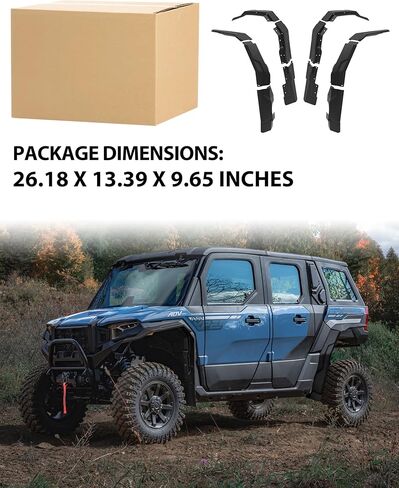 Fender Flares for Polaris Xpedition XP/XP 5/ADV/ADV 5 2024-2026 Accessories, Wide Full Coverage Front & Rear Fender Flares Mud Flaps Mud Guards Replace #2890638 in Saudi Arabia