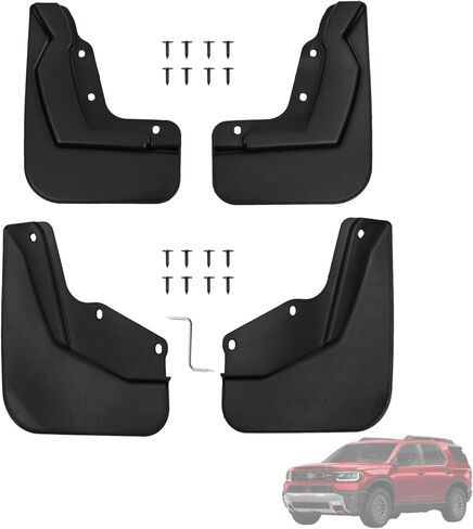 4PCS Mud Flaps Splash Guards Mudflaps Fit for Honda Passport 2026 Durable Mud Guards with Screws, No-Drill Installation, 2026 Honda Passport Accessories Replace 08P00-3BM-100 in Kuwait