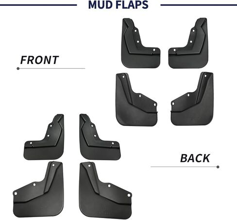 4PCS Mud Flaps Splash Guards Mudflaps Fit for Honda Passport 2026 Durable Mud Guards with Screws, No-Drill Installation, 2026 Honda Passport Accessories Replace 08P00-3BM-100 in Kuwait