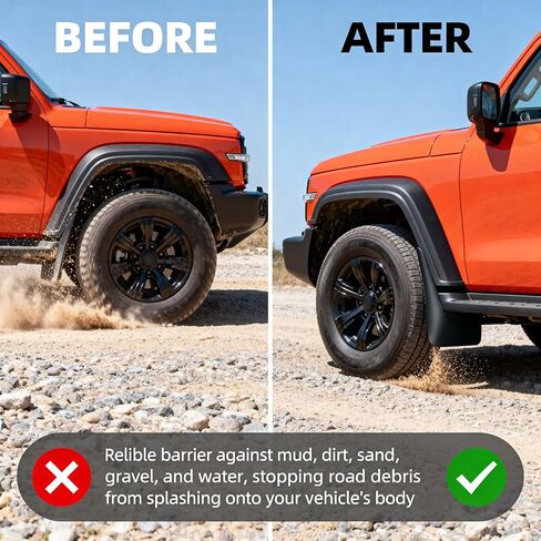 4PCS Mud Flaps Splash Guards Mudflaps Fit for Honda Passport 2026 Durable Mud Guards with Screws, No-Drill Installation, 2026 Honda Passport Accessories Replace 08P00-3BM-100 in Kuwait