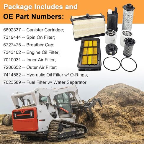 7295515 Maintenance Filter Kit for Bobcat T740 T750 T770 T870 S740 S750 S770 S850 A770, 8PCS 1000/3000-Hour fuel filter 7023589 6727475 7343102 7286652 7010031 6692337 7319444 7414582 in Saudi Arabia