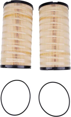2X Fuel Filters Element 4816636 26560201 with O-Rings Compatible with Perkins 1104 Diesel Series Engine 1104D 1104C 1104A 1106C 1106D for Caterpillar 1R-1804 1R-0794 in Kuwait