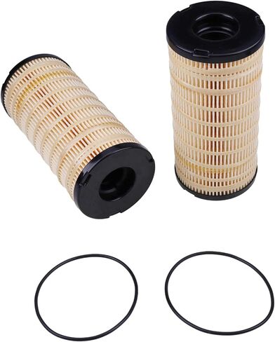 2X Fuel Filters Element 4816636 26560201 with O-Rings Compatible with Perkins 1104 Diesel Series Engine 1104D 1104C 1104A 1106C 1106D for Caterpillar 1R-1804 1R-0794 in Kuwait