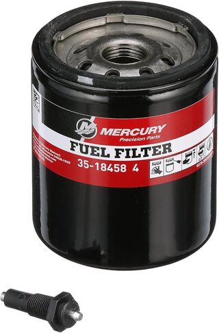 Mercury 18458T3 Water Separating Fuel Filter with Black Sensor for 1995 and Earlier Mercury or Mariner V6 EFI/DFI Outboards in Kuwait