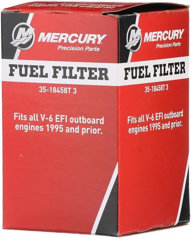 Mercury 18458T3 Water Separating Fuel Filter with Black Sensor for 1995 and Earlier Mercury or Mariner V6 EFI/DFI Outboards in Kuwait
