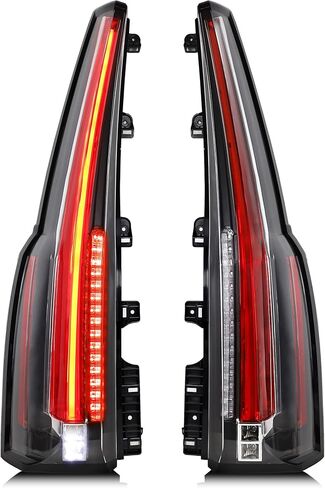 YUANZHENG Full LED 4 PIN Tail Lights Compatible for [Chevy Tahoe Suburban 2015 2016 2017 2018 2019 2020] (NOT for GMC) Rear Tail Lamps Assembly Plug & Play with Red Turn Signal, YAB-CHE-0268A, Smoked in Kuwait