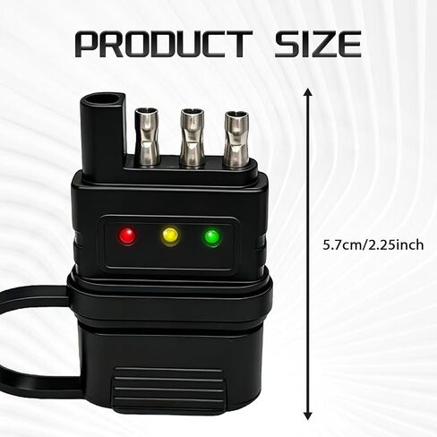 4-Pin Trailer Light Tester, 4-Way Dual-End Flat Trailer Wiring Tester with Male & Female Plug and LED Indicators, Light Circuit Connector Testing Tool for Turn Signal Tail Lights Trouble Shooter in Saudi Arabia