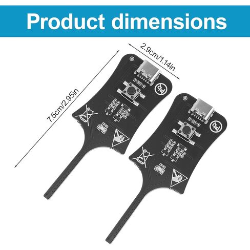 2pcs Inductance Tester, Premium Durable Motherboards Coils Capacitance Induction Inductor Tester, Component Circuit Board Quick Fault Electronic Test Meter Tool for Beginner and Professionals in Kuwait