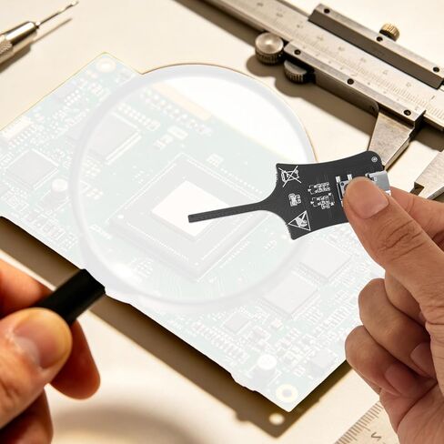 2pcs Inductance Tester, Premium Durable Motherboards Coils Capacitance Induction Inductor Tester, Component Circuit Board Quick Fault Electronic Test Meter Tool for Beginner and Professionals in Kuwait