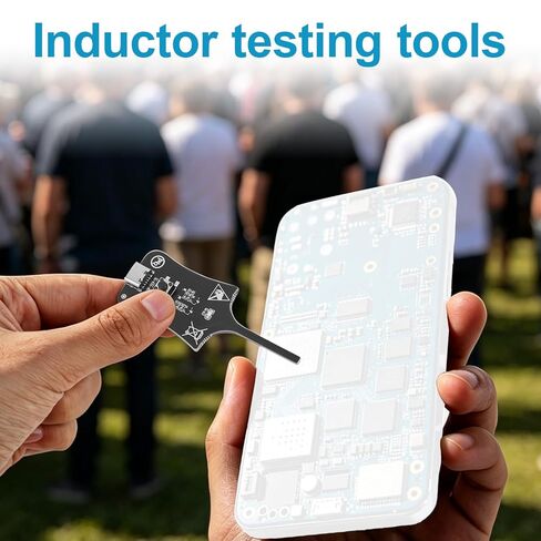 2pcs Inductance Tester, Premium Durable Motherboards Coils Capacitance Induction Inductor Tester, Component Circuit Board Quick Fault Electronic Test Meter Tool for Beginner and Professionals in Kuwait