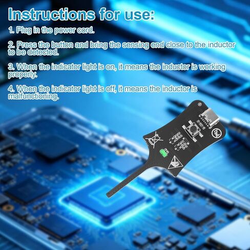 2pcs Inductance Tester, Premium Durable Motherboards Coils Capacitance Induction Inductor Tester, Component Circuit Board Quick Fault Electronic Test Meter Tool for Beginner and Professionals in Kuwait