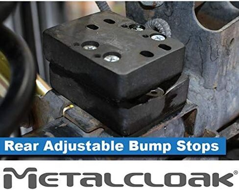 MetalCloak Adjustable Bump Stops, Rear, (1" - 4"), Compatible with JK/JL Wranglers and JT Gladiator, Maximize Suspension Travel, Specific Design, Easy to Install in Saudi Arabia