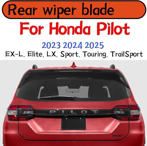 Rear wiper blade For Honda Pilot 2023 2024 2025 EX-L Elite LX Sport Touring TrailSport Rear back windshield wiper blade in Kuwait