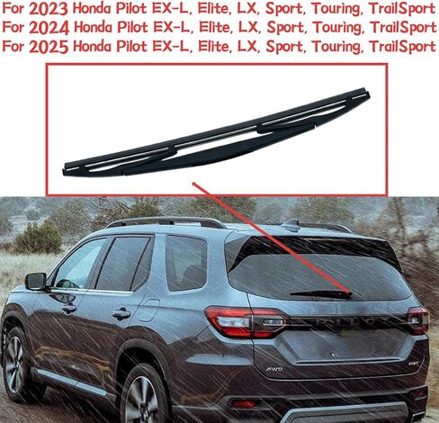 Rear wiper blade For Honda Pilot 2023 2024 2025 EX-L Elite LX Sport Touring TrailSport Rear back windshield wiper blade in Kuwait