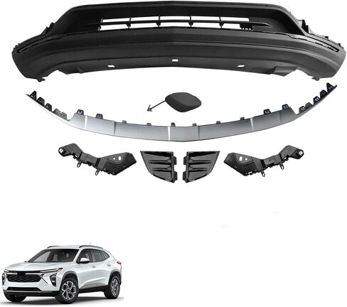 Trax Front Lower Bumper Cover Kit Compatible with 2024 2025 C-h-evy Trax LS LT With Molding Trim 42769290 42863285 42863004 in Saudi Arabia
