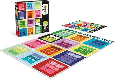 FIFA - World Cup 500 Piece Foil Accent Jigsaw Puzzle by Buffalo Games - Precision Cut Perfect Snap Pieces - Relaxing Screen-Free Time with Friends and Family in Kuwait