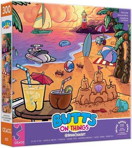 Ceaco - Sunny Day Buns by Brian Cook - 300 Piece Jigsaw Puzzle ​Colorful Puzzle for Adults – Precision-Cut Pieces, Beautiful Artwork, and Hours of Relaxing Fun in Kuwait