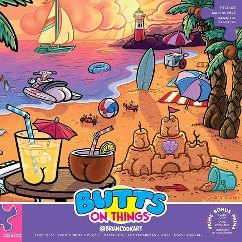 Ceaco - Sunny Day Buns by Brian Cook - 300 Piece Jigsaw Puzzle ​Colorful Puzzle for Adults – Precision-Cut Pieces, Beautiful Artwork, and Hours of Relaxing Fun in Kuwait