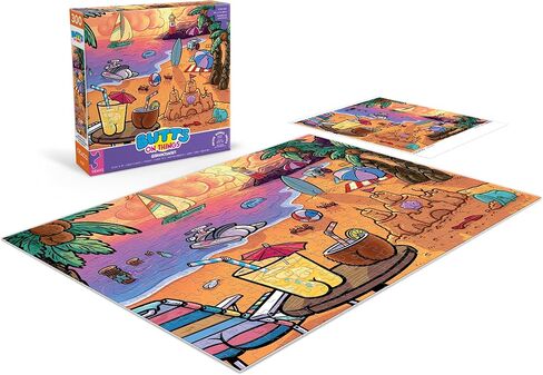 Ceaco - Sunny Day Buns by Brian Cook - 300 Piece Jigsaw Puzzle ​Colorful Puzzle for Adults – Precision-Cut Pieces, Beautiful Artwork, and Hours of Relaxing Fun in Kuwait
