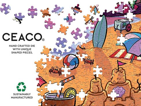 Ceaco - Sunny Day Buns by Brian Cook - 300 Piece Jigsaw Puzzle ​Colorful Puzzle for Adults – Precision-Cut Pieces, Beautiful Artwork, and Hours of Relaxing Fun in Kuwait