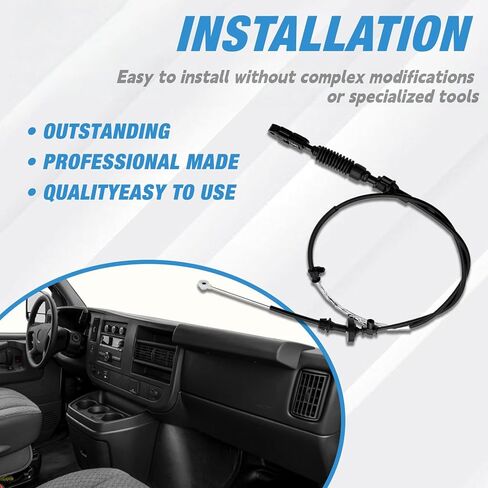 15772244 Transmission Shift Shifter Control Cable Gearshift Cable Fit for 1996-2002 GMC Savana 1500 2500 Chevy Express 1500 2500 in Saudi Arabia