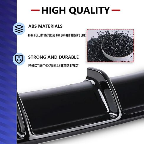 Gloss Black Rear Diffuser FIT 2012–2018 BMW 3 Series F30/F31 330i 335i 340i M Sport – M-Tech Single Muffler Dual Out Bumper Lower Lip – Exterior Styling Upgrade in Saudi Arabia