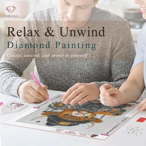 LMBADA Diamond Painting Kits for Adults Highland Cow, 5D Diamond Art Kits Farm Tractor Cow, Round Full Drill Aniaml Painting DIY Dot Gem Crafts Home Wall Decor Gift 12x12 Inch in Kuwait