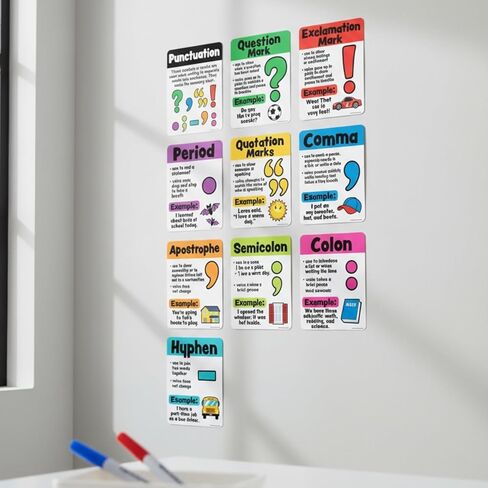 Fun Express Punctuation Educational Classroom Posters, 10 Piece in Kuwait