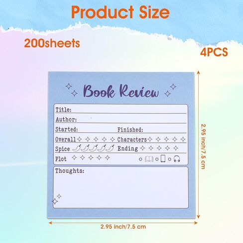 250-Sheet Book Sticky Notes, Ymapinc Book Annotation Kit, Mini Book Review Sticky Notes, Bookish Gifts for Readers, Gift for Books Lovers Accessories in Kuwait
