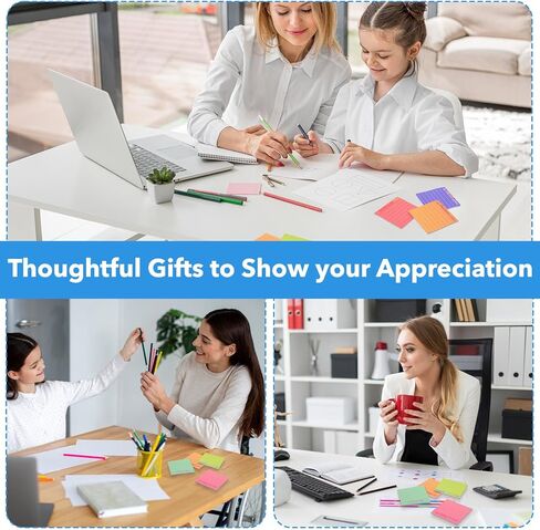 36 Pcs Inspirational Sticky Notes 3 x 3'' Employee Appreciation Gifts Bulk Lined Motivational Note Pads Thank You Gifts for Teacher Nurse Coworker Office(Appreciation) in Saudi Arabia