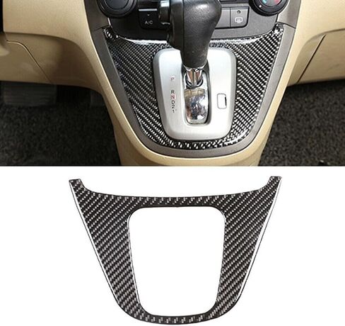 16 Pcs Carbon Fiber Interior Trim Kit for Honda CR-V 2007-2011, Full Set Car Dashboard Cover with Self-Adhesive Tape, Black in Saudi Arabia