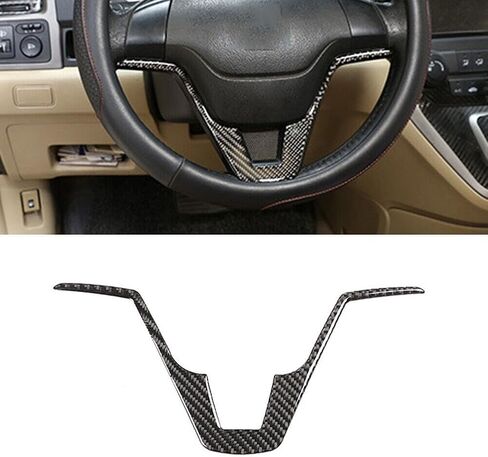 16 Pcs Carbon Fiber Interior Trim Kit for Honda CR-V 2007-2011, Full Set Car Dashboard Cover with Self-Adhesive Tape, Black in Saudi Arabia