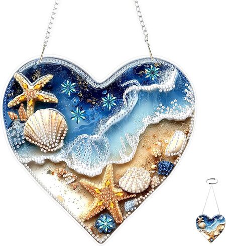 TOSTOG Cardinal Diamond Art Hanging Kits for Adults, Bird Sunflower Diamond Painting for Adults Window Pendant,Special Shape Diamonds Diamond Painting Hanging Pendant Kit for Wall Home Decor Gift in Saudi Arabia