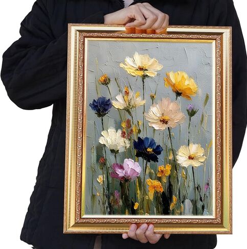 GUMITOON Diamond Art Kits for Adults-Flower Full Drill Diamond Dots Paintings for Beginners, Round 5D Paint with Diamonds Pictures Gem Art Painting Kits DIY Crafts Kits 12"x16" QCY-160 in Saudi Arabia
