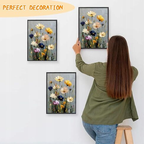 GUMITOON Diamond Art Kits for Adults-Flower Full Drill Diamond Dots Paintings for Beginners, Round 5D Paint with Diamonds Pictures Gem Art Painting Kits DIY Crafts Kits 12"x16" QCY-160 in Saudi Arabia